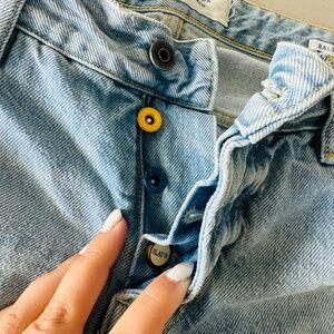 Scotch & Soda Light Blue Denim Button-Fly Shorts – Size 32